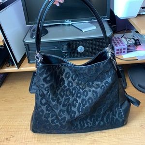 Coach leopard purse